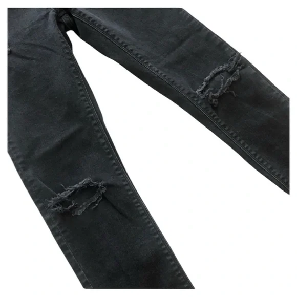 Topshop "Jamie" High-Rise Black Skinny Jeans 25 - Picture 3 of 5